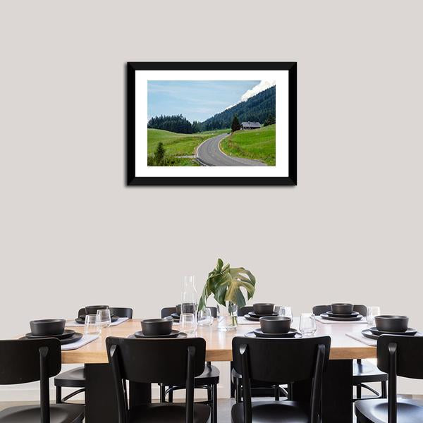 Asphalt Mountain Road Canvas Wall Art-3 Horizontal-Gallery Wrap-25" x 16"-Tiaracle