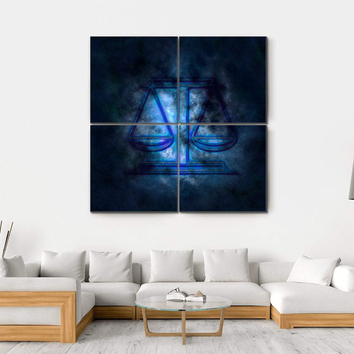 Sign Of Libra Canvas Wall Art-4 Square-Gallery Wrap-17" x 17"-Tiaracle