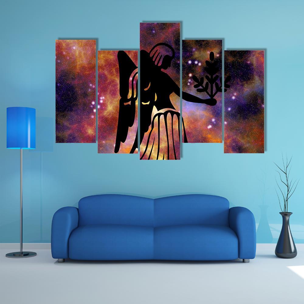 Sign Of Virgo Canvas Wall Art-5 Pop-Gallery Wrap-32" x 21"-Tiaracle