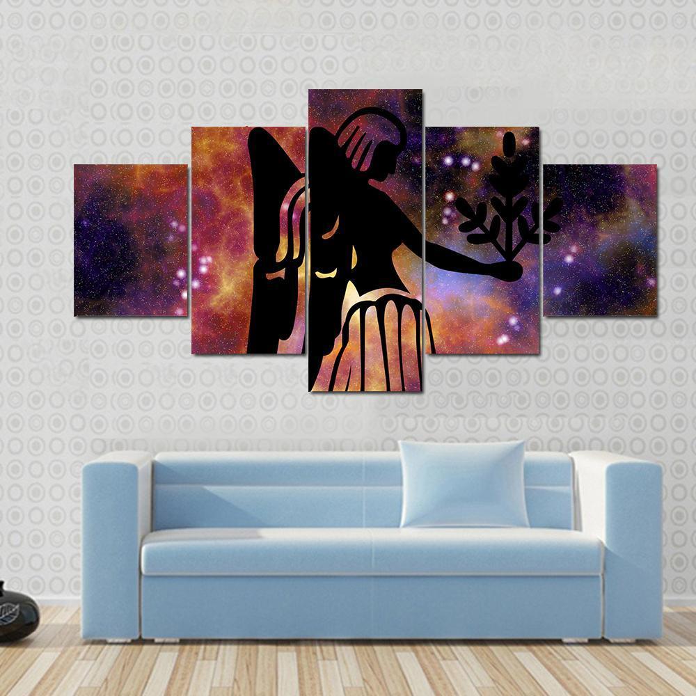 Sign Of Virgo Canvas Wall Art-5 Star-Gallery Wrap-42" x 21"-Tiaracle