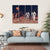 Two Astronauts On Mars Canvas Wall Art-4 Horizontal-Gallery Wrap-34" x 24"-Tiaracle