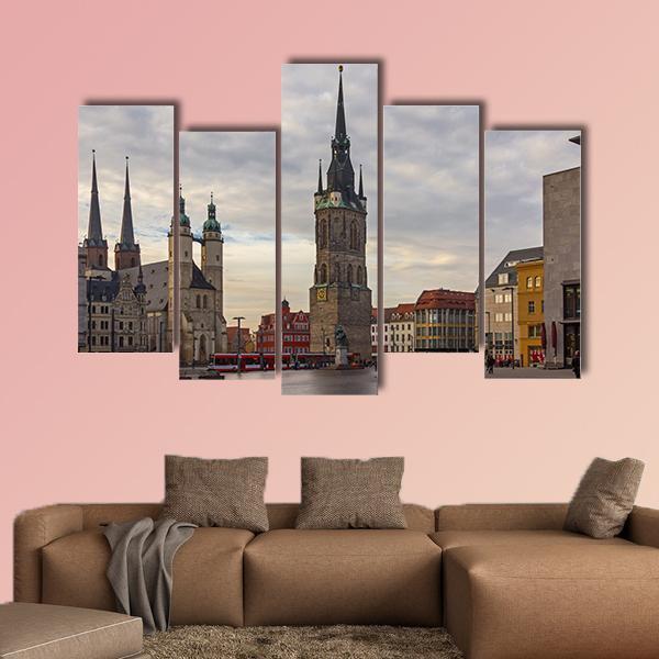 Square Market Of Halle Canvas Wall Art-5 Pop-Gallery Wrap-47" x 32"-Tiaracle
