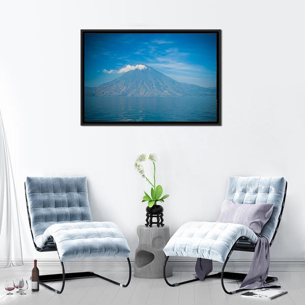 Atitlan Volcano &amp; Lake Canvas Wall Art-3 Horizontal-Gallery Wrap-25" x 16"-Tiaracle