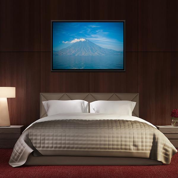 Atitlan Volcano &amp; Lake Canvas Wall Art-3 Horizontal-Gallery Wrap-25" x 16"-Tiaracle