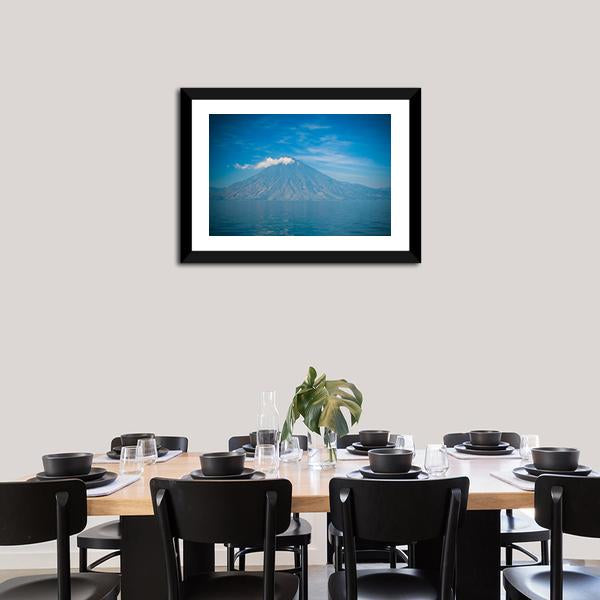 Atitlan Volcano & Lake Canvas Wall Art-3 Horizontal-Gallery Wrap-25" x 16"-Tiaracle