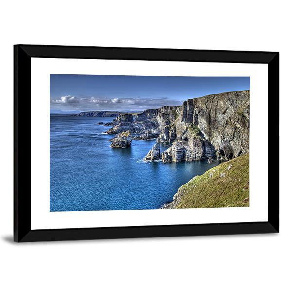 Atlantic Coast Cliffs Canvas Wall Art-3 Horizontal-Gallery Wrap-25" x 16"-Tiaracle