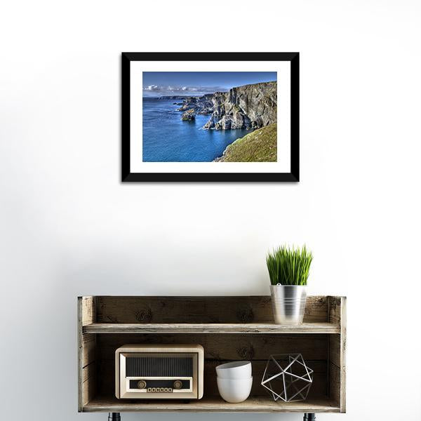 Atlantic Coast Cliffs Canvas Wall Art-1 Piece-Framed Print-20" x 16"-Tiaracle