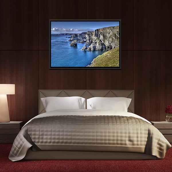 Atlantic Coast Cliffs Canvas Wall Art-5 Horizontal-Gallery Wrap-22" x 12"-Tiaracle