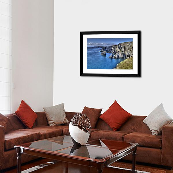 Atlantic Coast Cliffs Canvas Wall Art-5 Horizontal-Gallery Wrap-22" x 12"-Tiaracle