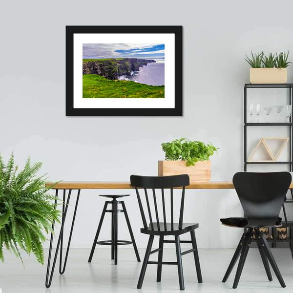Atlantic Coast Ireland Panoramic Canvas Wall Art-1 Piece-36" x 12"-Tiaracle