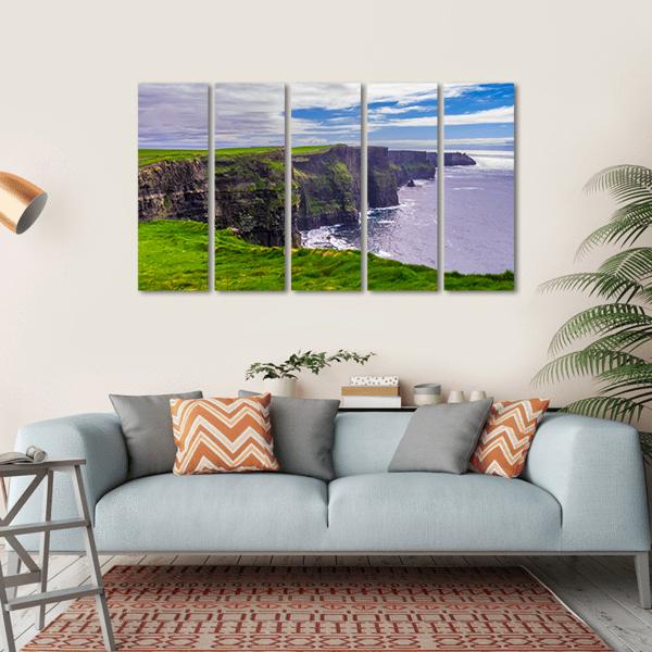 Atlantic Coast Ireland Canvas Wall Art-5 Horizontal-Gallery Wrap-22" x 12"-Tiaracle