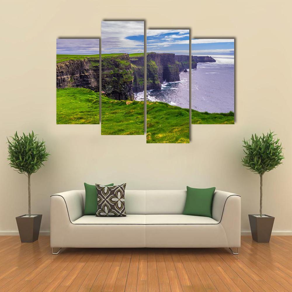 Atlantic Coast Ireland Canvas Wall Art-4 Pop-Gallery Wrap-50&quot; x 32&quot;-Tiaracle