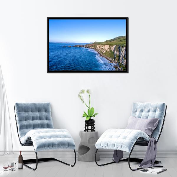 Atlantic Coast With Cliffs Canvas Wall Art-3 Horizontal-Gallery Wrap-25" x 16"-Tiaracle
