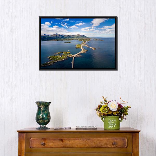 Atlantic Ocean Road Panoramic Canvas Wall Art-1 Piece-36" x 12"-Tiaracle