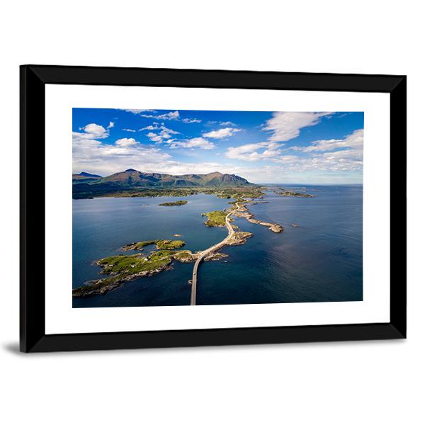 Atlantic Ocean Road Panoramic Canvas Wall Art-1 Piece-36" x 12"-Tiaracle