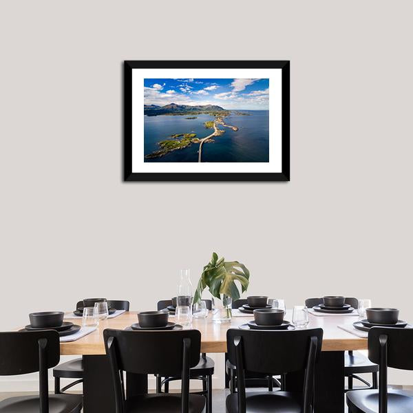 Atlantic Ocean Road Panoramic Canvas Wall Art-1 Piece-36" x 12"-Tiaracle