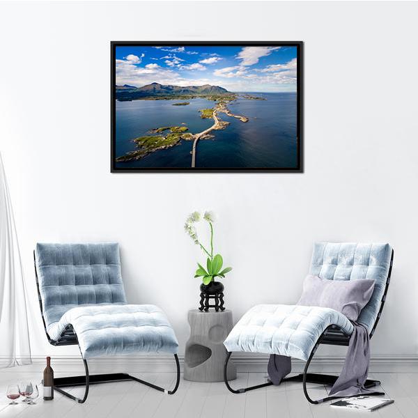 Atlantic Ocean Road Panoramic Canvas Wall Art-1 Piece-36" x 12"-Tiaracle
