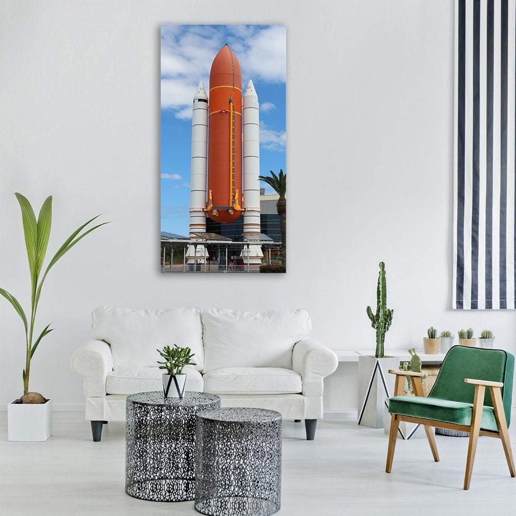 Atlantis Space Shuttle Vertical Canvas Wall Art-3 Vertical-Gallery Wrap-12" x 25"-Tiaracle