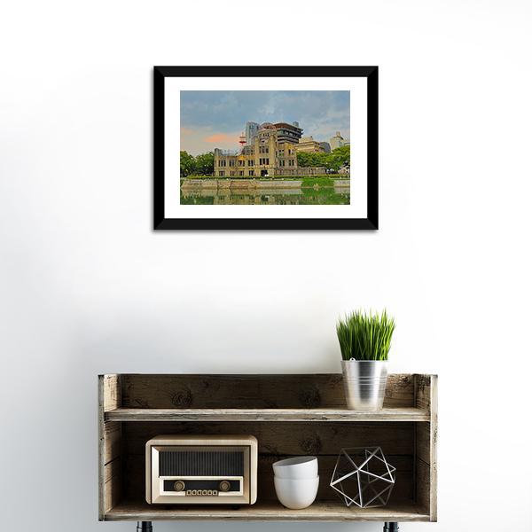 Atomic Dome Japan Canvas Wall Art-1 Piece-Framed Print-20" x 16"-Tiaracle
