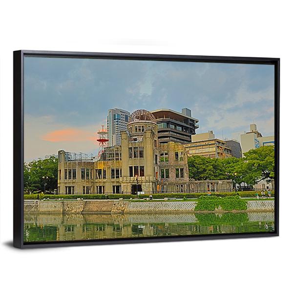 Atomic Dome Japan Canvas Wall Art-3 Horizontal-Gallery Wrap-25" x 16"-Tiaracle