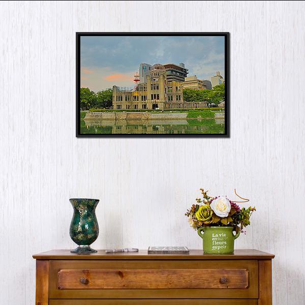 Atomic Dome Japan Canvas Wall Art-3 Horizontal-Gallery Wrap-25" x 16"-Tiaracle