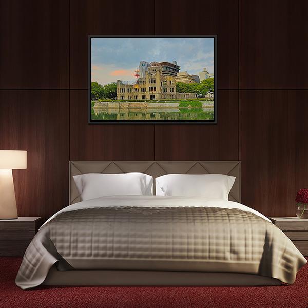 Atomic Dome Japan Canvas Wall Art-3 Horizontal-Gallery Wrap-25" x 16"-Tiaracle
