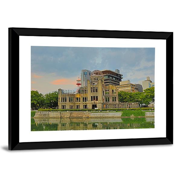 Atomic Dome Japan Canvas Wall Art-3 Horizontal-Gallery Wrap-25" x 16"-Tiaracle