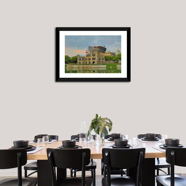 Atomic Dome Japan Canvas Wall Art-3 Horizontal-Gallery Wrap-25" x 16"-Tiaracle