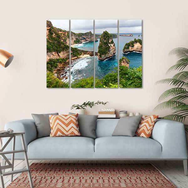 Atun Beach Indonesia Canvas Wall Art-4 Horizontal-Gallery Wrap-34" x 24"-Tiaracle