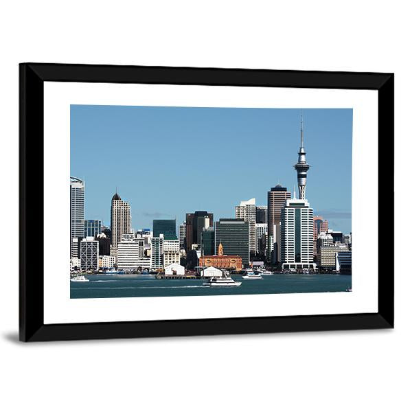 Auckland City With Sky Tower Canvas Wall Art-3 Horizontal-Gallery Wrap-25" x 16"-Tiaracle