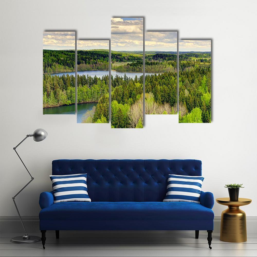 Aulanko Countryside Finland Canvas Wall Art-3 Horizontal-Gallery Wrap-37" x 24"-Tiaracle