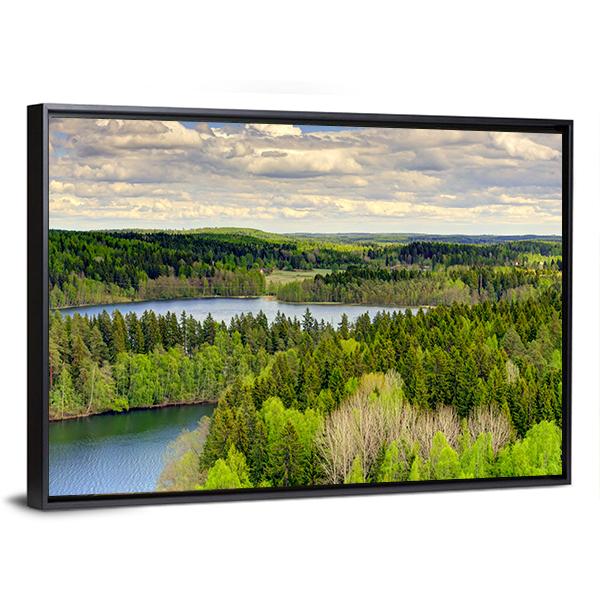 Aulanko Countryside Finland Canvas Wall Art-3 Horizontal-Gallery Wrap-25" x 16"-Tiaracle