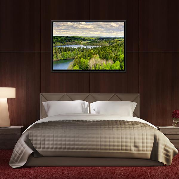 Aulanko Countryside Finland Canvas Wall Art-3 Horizontal-Gallery Wrap-25" x 16"-Tiaracle