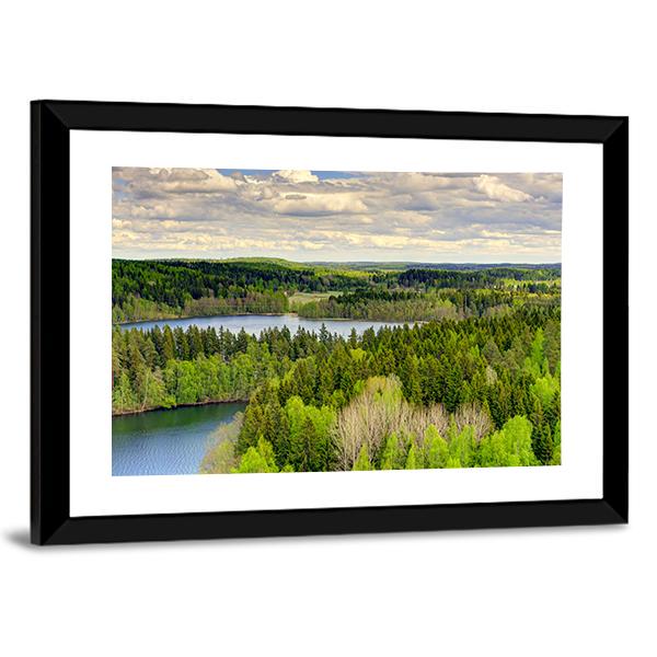 Aulanko Countryside Finland Canvas Wall Art-3 Horizontal-Gallery Wrap-25" x 16"-Tiaracle