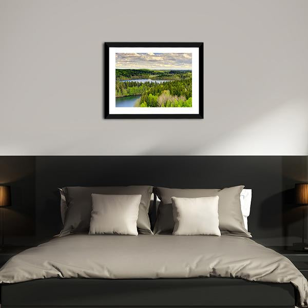 Aulanko Countryside Finland Canvas Wall Art-3 Horizontal-Gallery Wrap-25" x 16"-Tiaracle