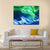 Aurora Borealis Over Snow Canvas Wall Art-4 Horizontal-Gallery Wrap-34" x 24"-Tiaracle