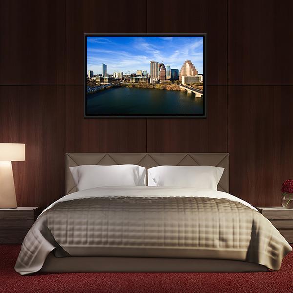 Austin Downtown Texas Panoramic Canvas Wall Art-1 Piece-36" x 12"-Tiaracle