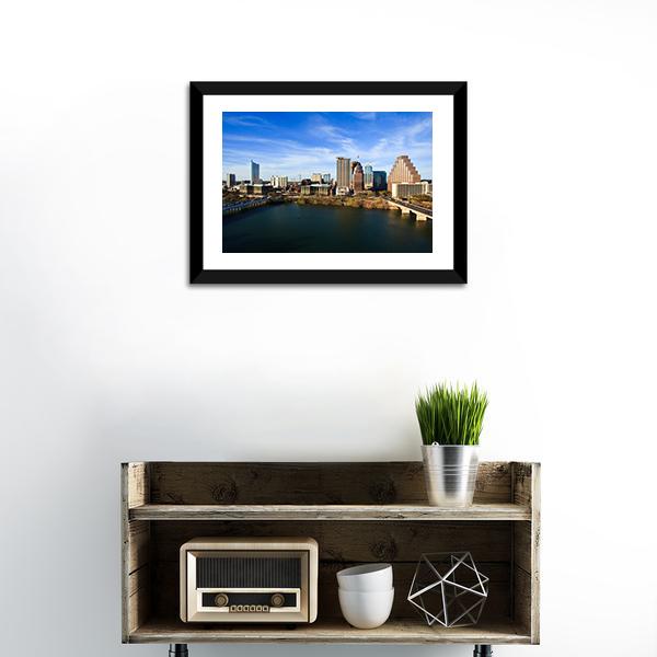 Austin Downtown Texas Panoramic Canvas Wall Art-1 Piece-36" x 12"-Tiaracle