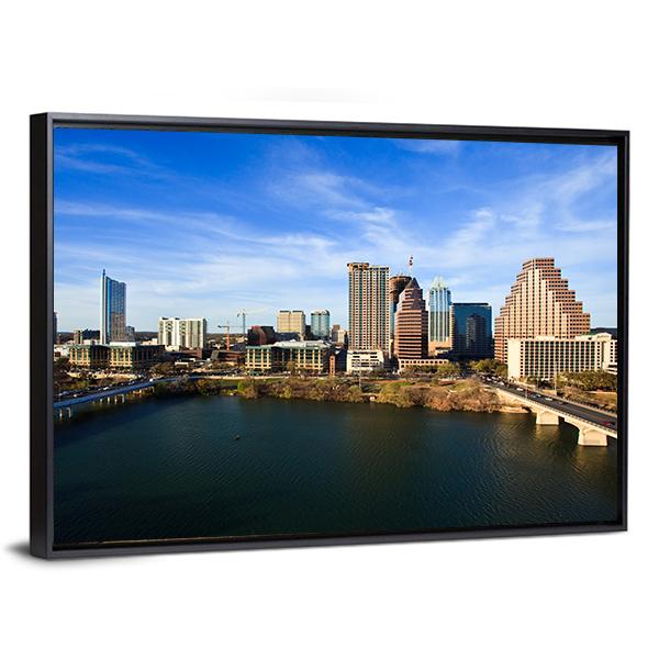 Austin Downtown Texas Panoramic Canvas Wall Art-1 Piece-36" x 12"-Tiaracle