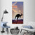 Australian Flag & Kangaroo Vertical Canvas Wall Art-1 Vertical-Gallery Wrap-12" x 24"-Tiaracle