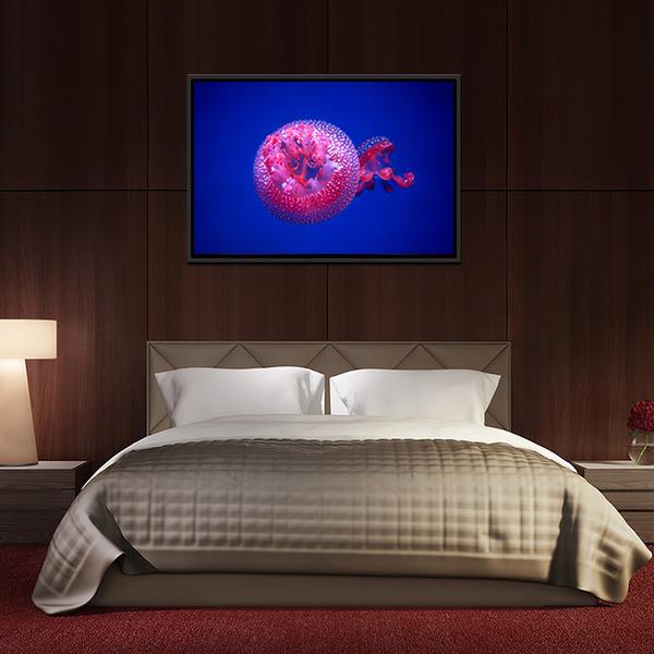 Australian Spotted Jellyfish Vertical Canvas Wall Art-3 Vertical-Gallery Wrap-12" x 25"-Tiaracle