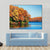 Autumn Colorful Foliage With Lake Canvas Wall Art-3 Horizontal-Gallery Wrap-37" x 24"-Tiaracle
