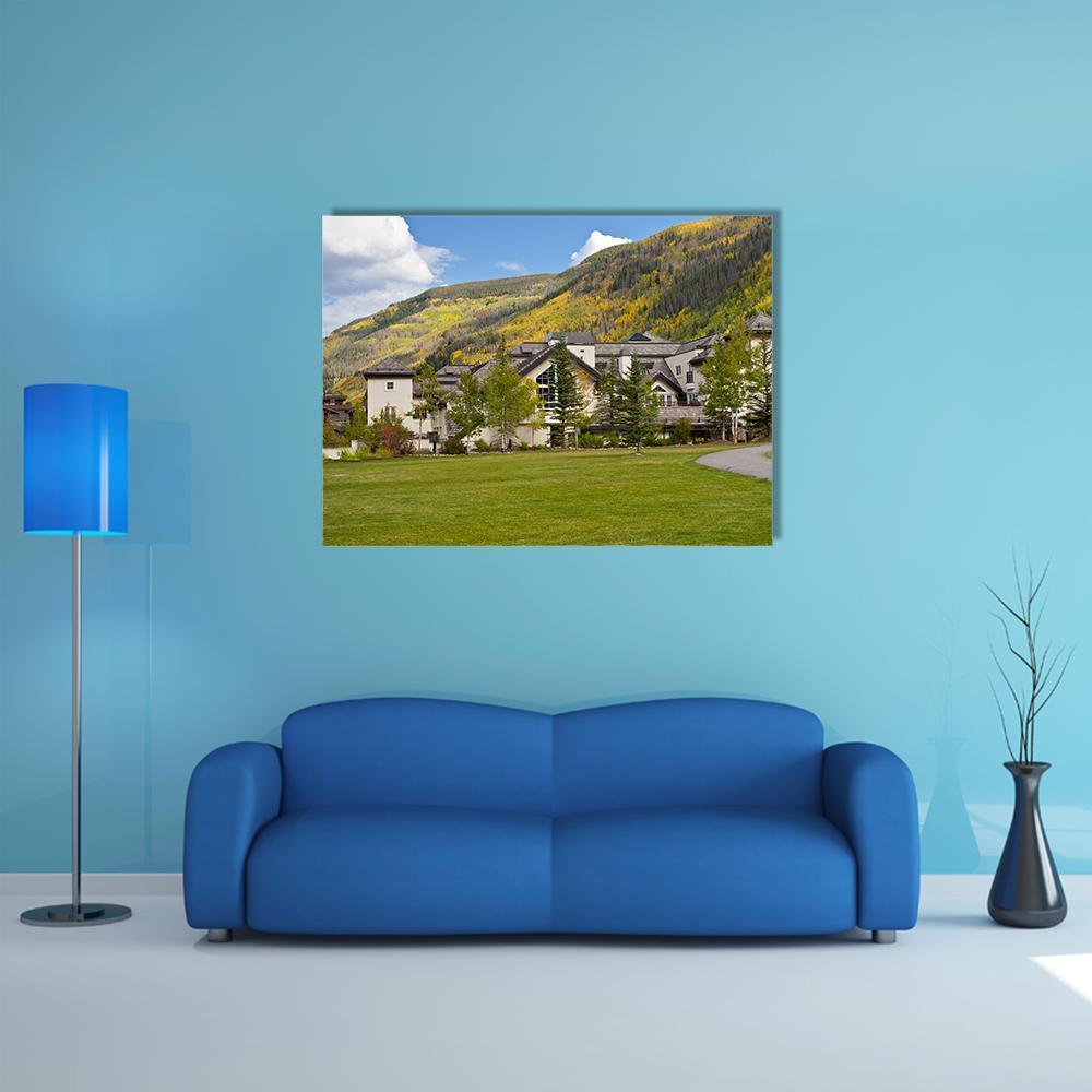 Autumn Colors In Colorado Canvas Wall Art-5 Star-Gallery Wrap-62" x 32"-Tiaracle