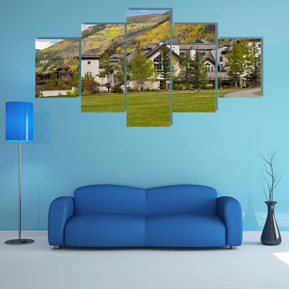 Autumn Colors In Colorado Canvas Wall Art-5 Star-Gallery Wrap-62" x 32"-Tiaracle