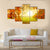 Autumn Forest & Sun Canvas Wall Art-3 Horizontal-Gallery Wrap-37" x 24"-Tiaracle