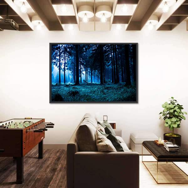 Autumn Forest In Thuringia Canvas Wall Art-3 Horizontal-Gallery Wrap-25" x 16"-Tiaracle