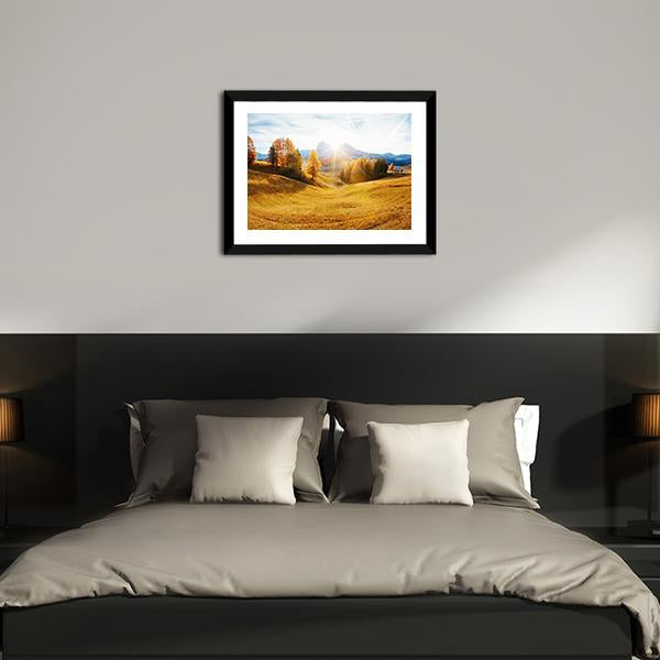 Autumn Hills In South Tyrol Panoramic Canvas Wall Art-1 Piece-36" x 12"-Tiaracle