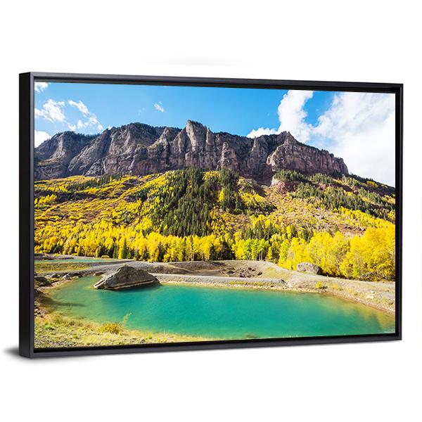 Autumn In Colorado Canvas Wall Art-3 Horizontal-Gallery Wrap-25" x 16"-Tiaracle