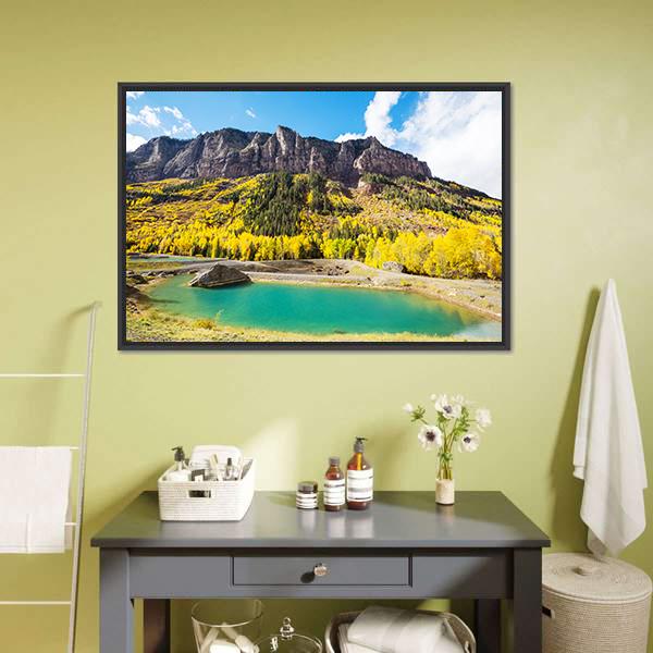 Autumn In Colorado Canvas Wall Art-3 Horizontal-Gallery Wrap-25" x 16"-Tiaracle
