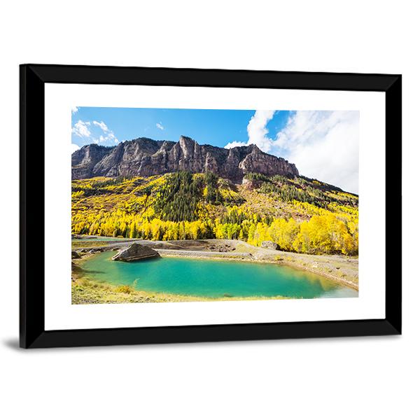 Autumn In Colorado Canvas Wall Art-3 Horizontal-Gallery Wrap-25" x 16"-Tiaracle